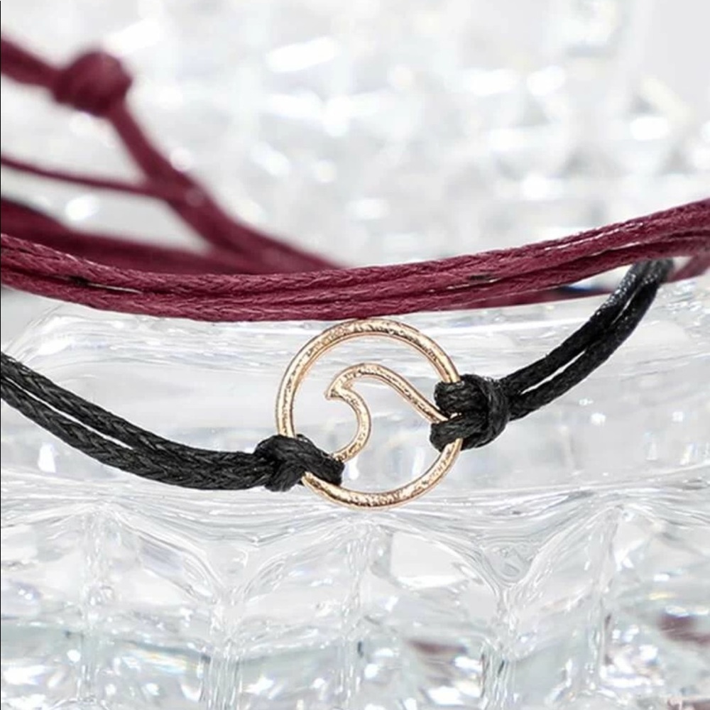 Multi-layered String Anklet 4pcs - Picture 2 of 5